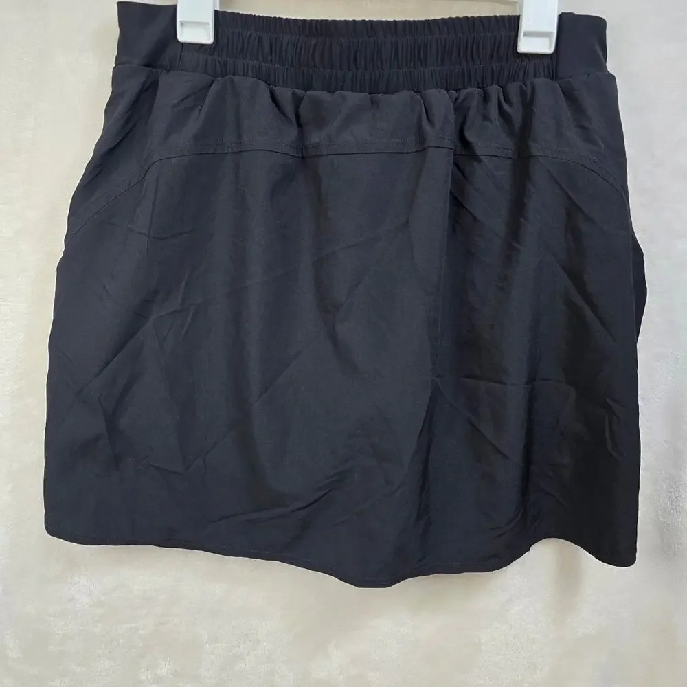 Kona Sol Black Swim Skort with Pockets sz XL(16) NWT